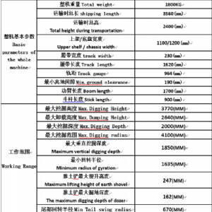 18履帶挖掘機